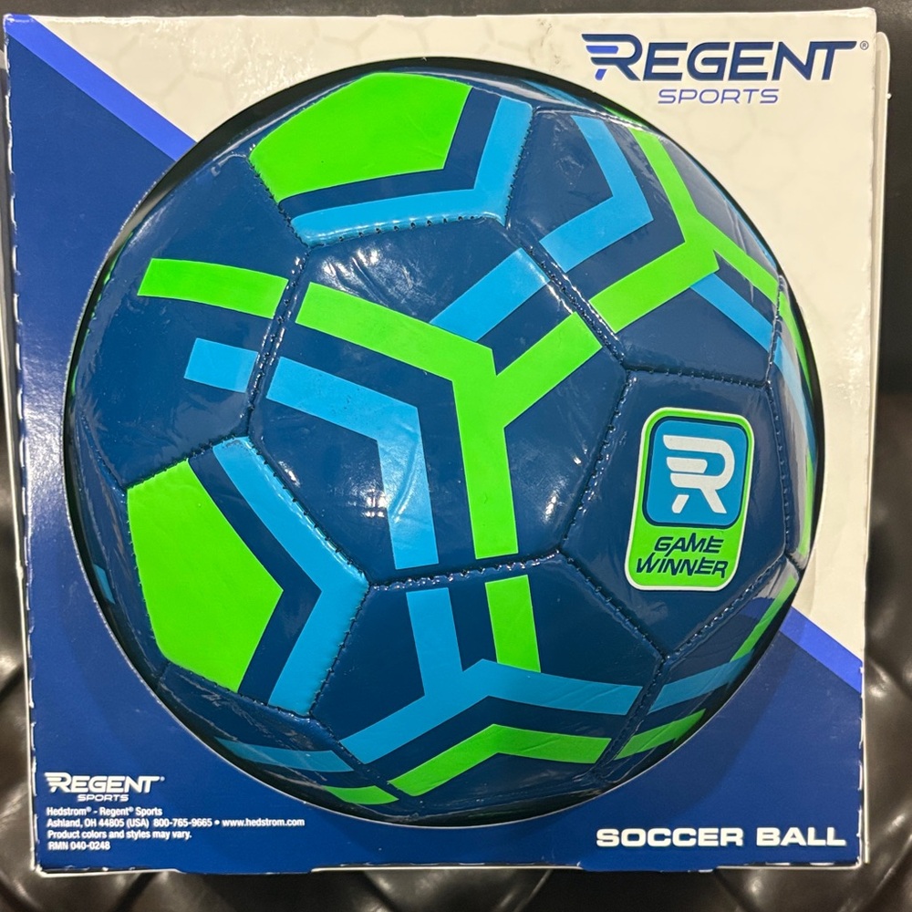 Regent Sports Blue and Green Soccer Ball